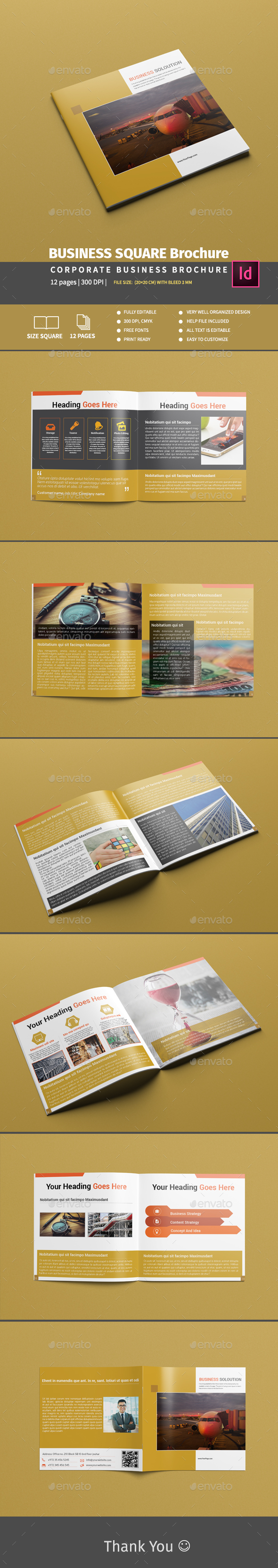 BUSINESS SQUARE Brochure - Brochures Print Templates