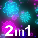 Flowers Glow Background (2-Pack) - VideoHive Item for Sale