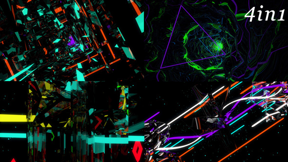 Mirror Color - VJ Loop Pack (4in1) alt