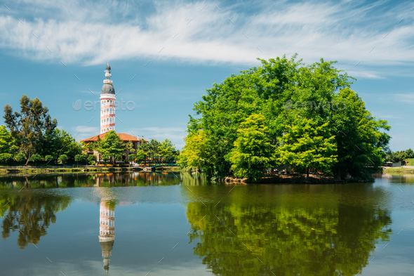 Panorama Of Ardagani Lake In Batumi, Adjara, Georgia. Summer Sun - Stock Photo - Images