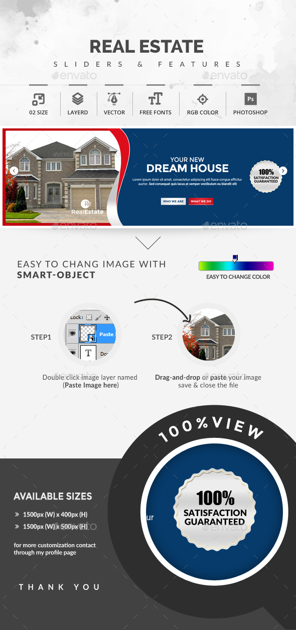 Real Estate Sliders - Sliders & Features Web Elements