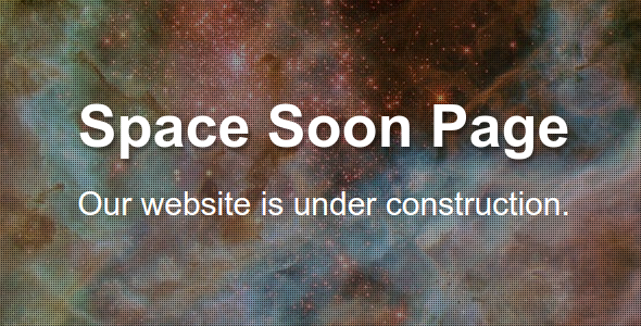 Space Soon Page - CodeCanyon Item for Sale