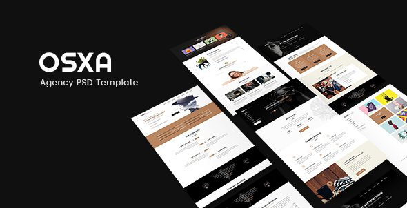 OSXA - Clean & Minimal PSD Template For Agency - PSD Templates