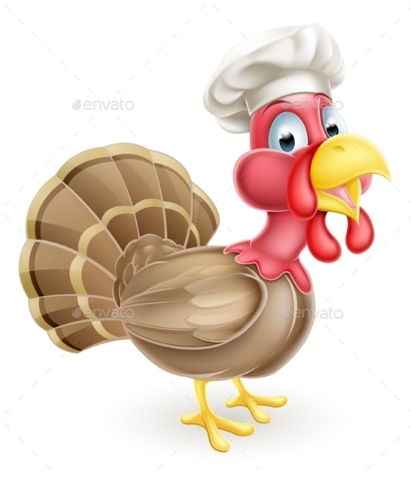 Cartoon Chef Turkey