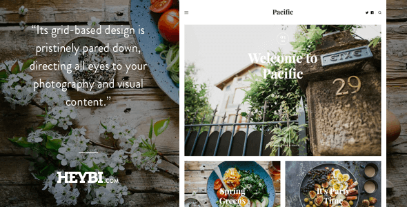 Pacific: Big Bold Photo-Based Theme