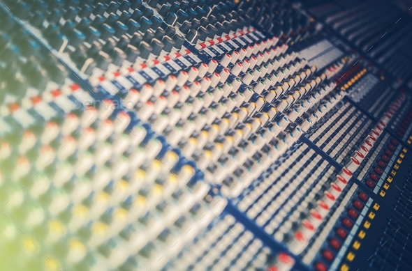Professional mixing Console - Stock Photo - Images