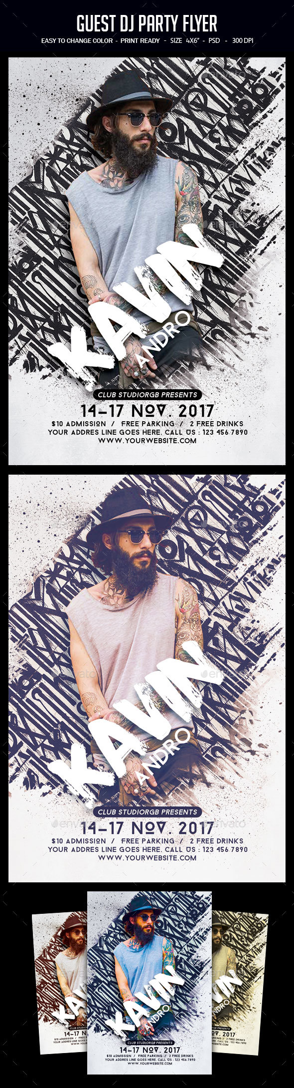Guest Dj Party Flyer - Clubs & Parties Events