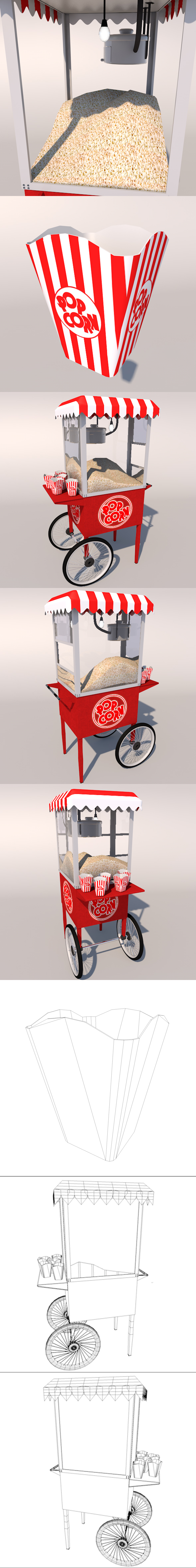 Popcorn Wagon ( - 3Docean 19774859