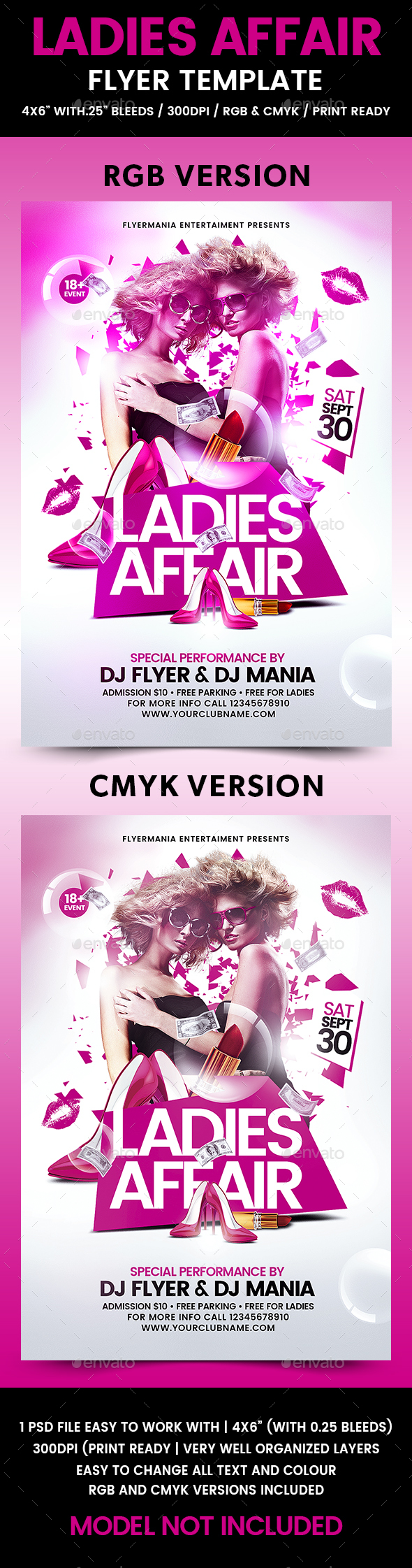 Ladies Affair Flyer Template - Flyers Print Templates