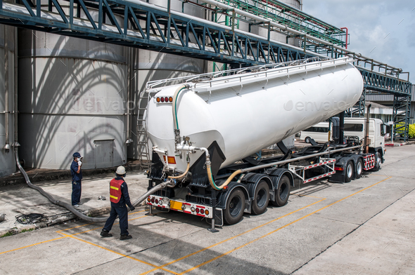 Truck, Tanker Chemical Delivery - Stock Photo - Images