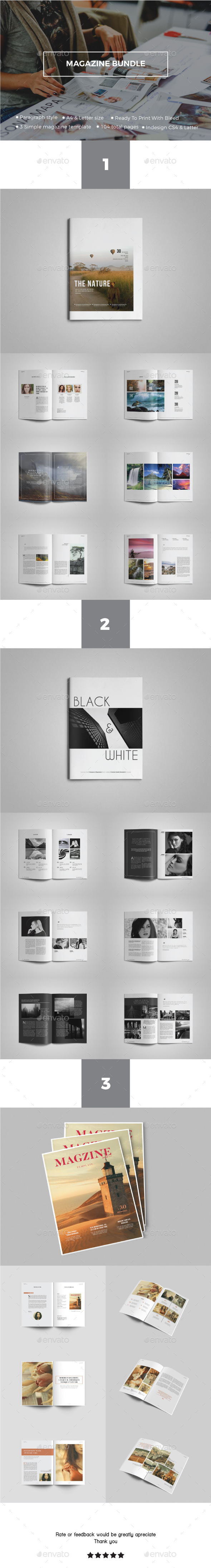 Magazines Bundle Vol II - Magazines Print Templates