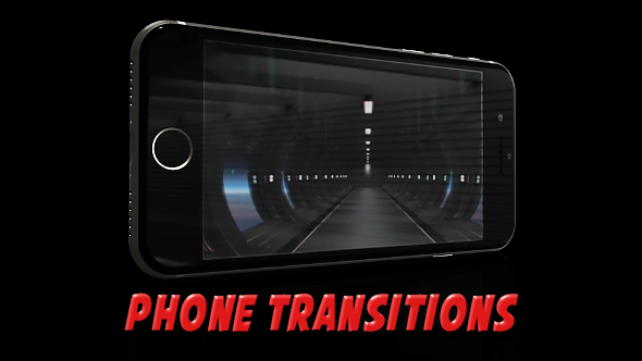 Phone Transitions on Dark Background