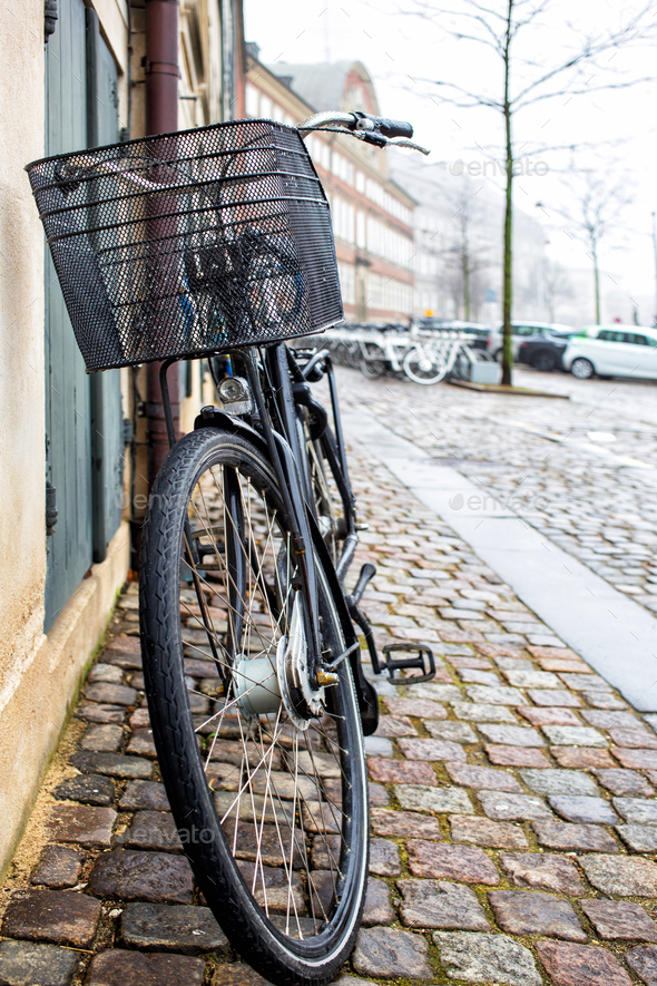 Bicycle on a street Stock Photo by magone | PhotoDune