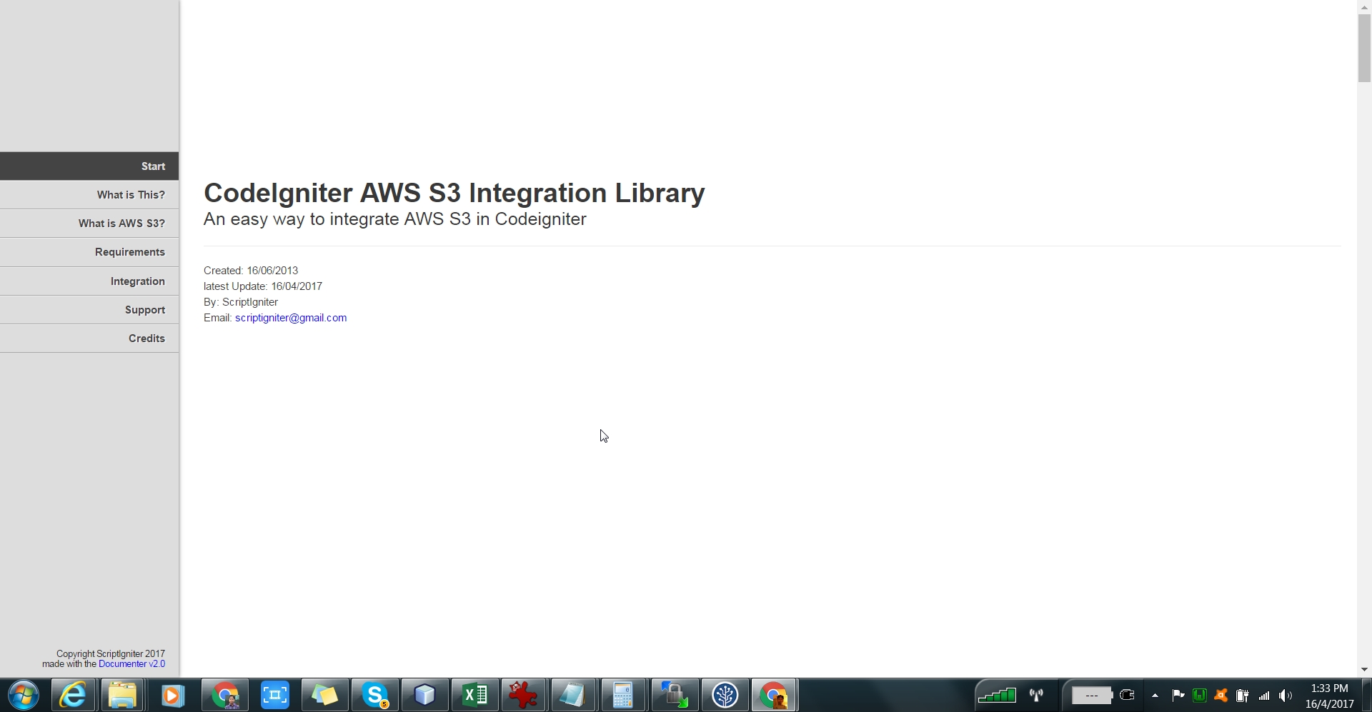 CodeIgniter AWS S3 Integration Library by scriptigniter CodeCanyon