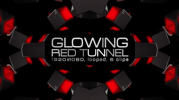 Glowing Red Tunnel VJ Pack alt