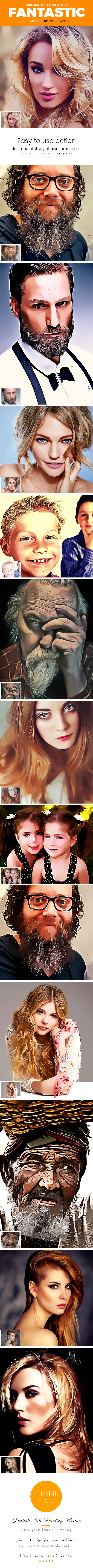 Fantastic Oil Painting Action - Photo Effects Actions