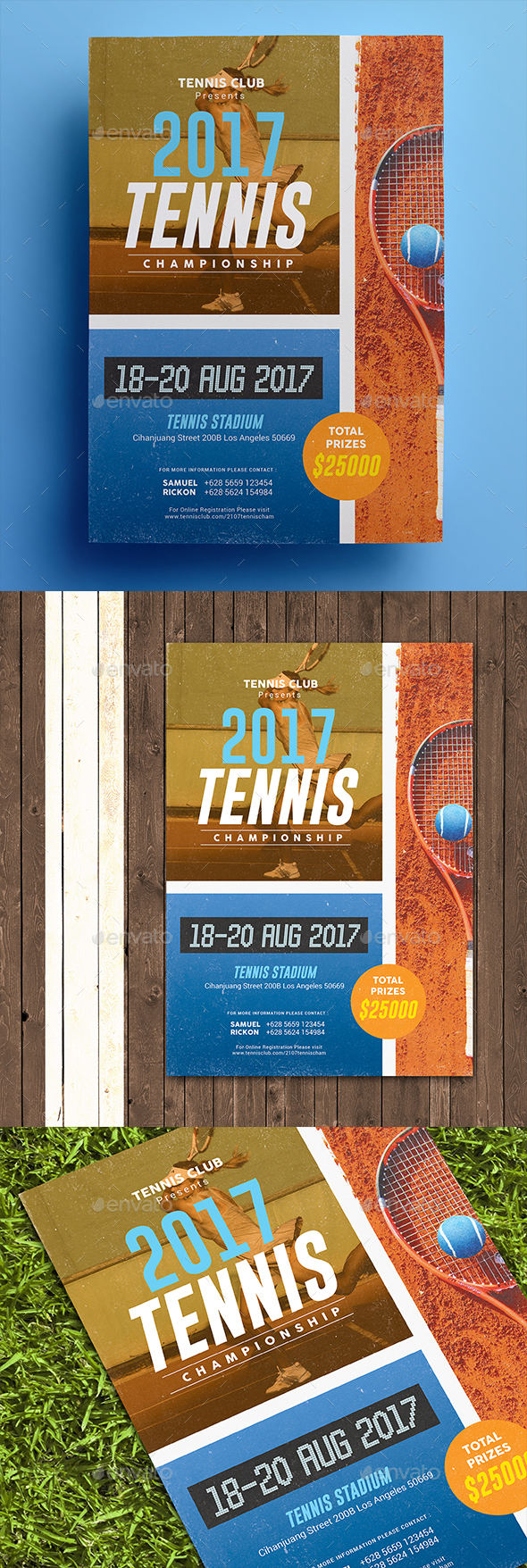 Tennis Championship Flyer - Sports Events