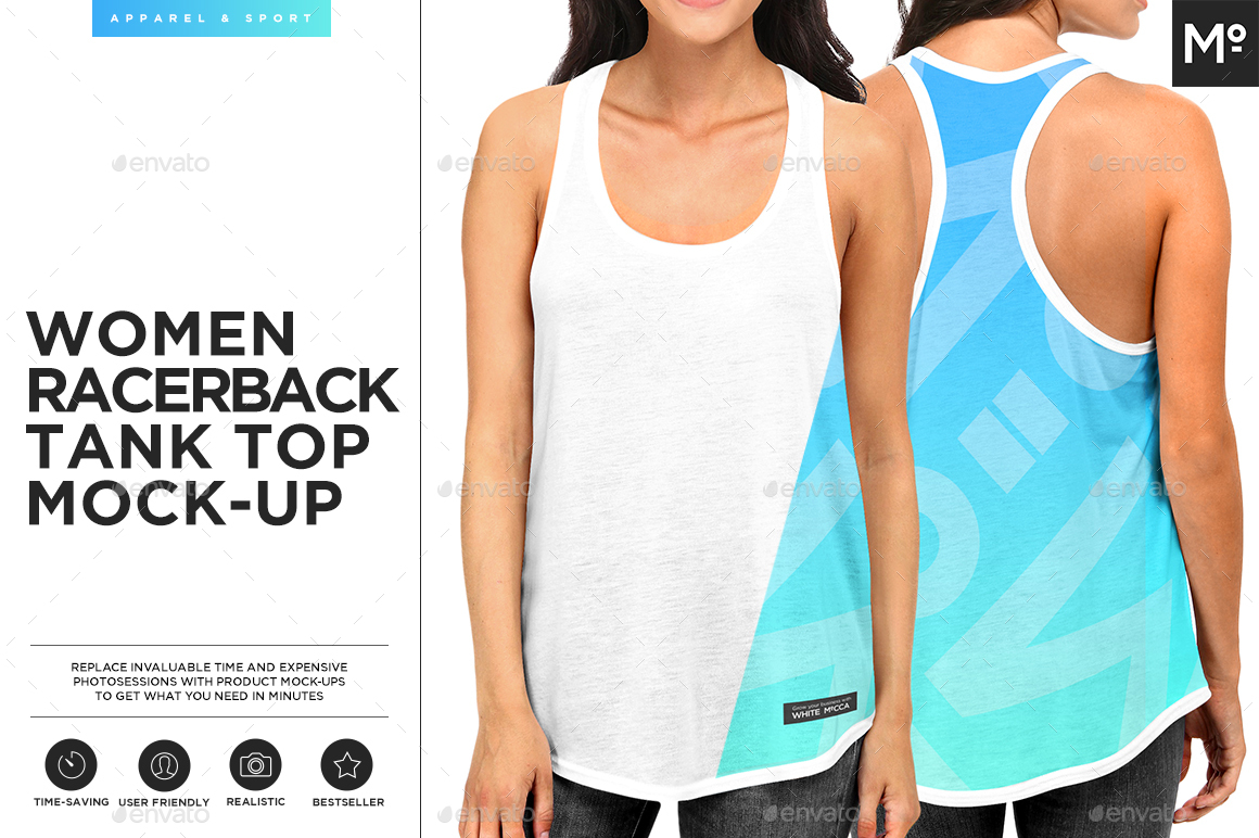 Download Women Racerback Tank Mock-up by Mocca2Go | GraphicRiver