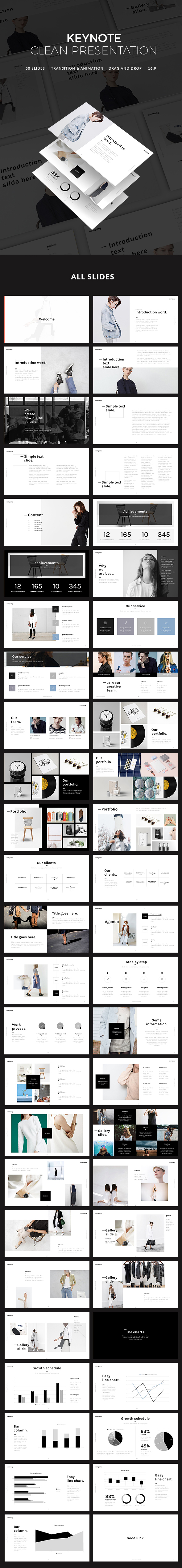Clean Presentation - Keynote Templates Presentation Templates