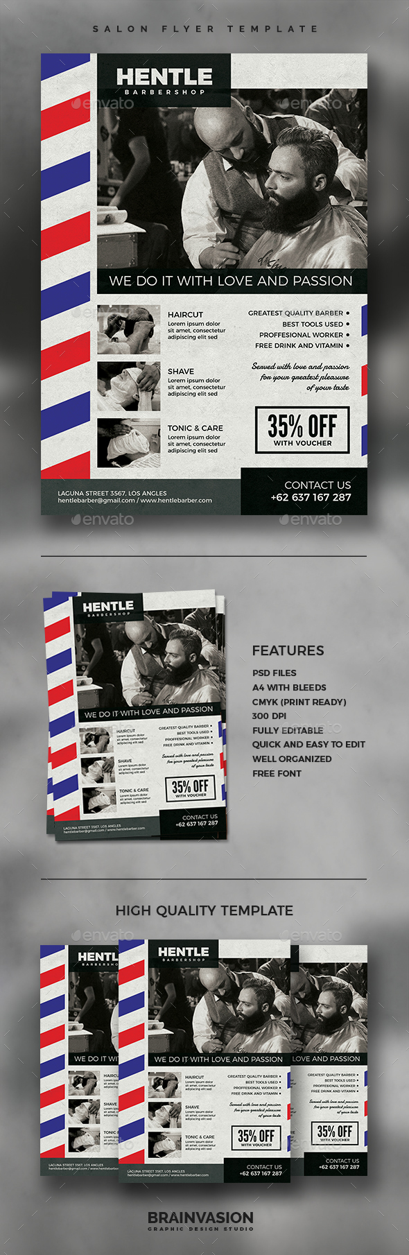 Barbershop Flyer Template Vol.02 - Corporate Flyers