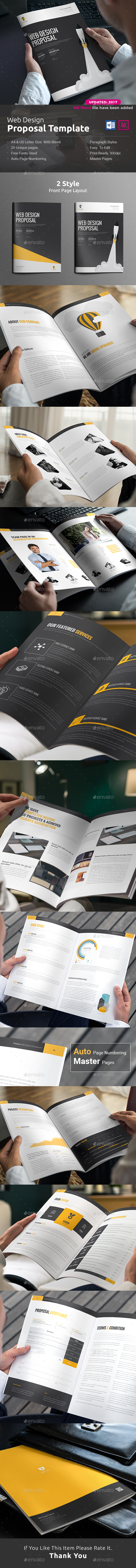Web Design Proposal Word - Proposals & Invoices Stationery