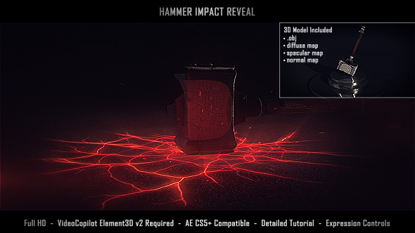 Hammer Impact Reveal - VideoHive 19782812