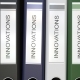 Multiple Office Folders with Innovations Text Labels - VideoHive Item for Sale