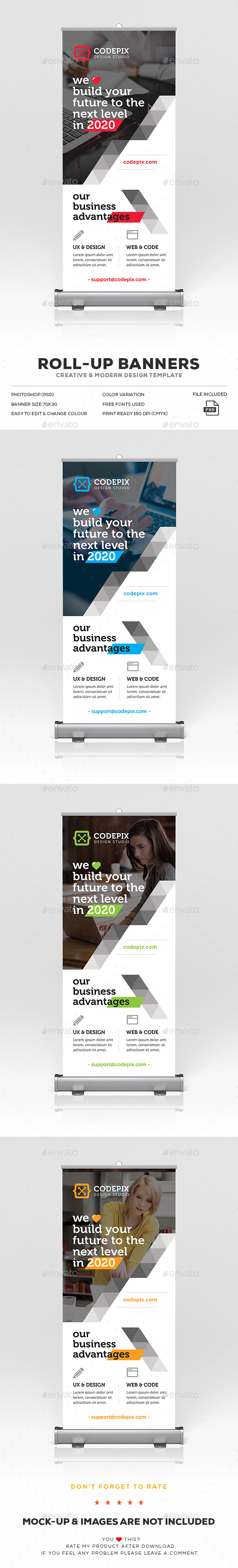 Roll-Up Banner - Signage Print Templates