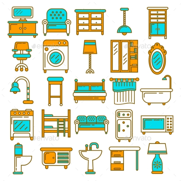 Home Furniture Appliances and Room Interior - Man-made Objects Objects