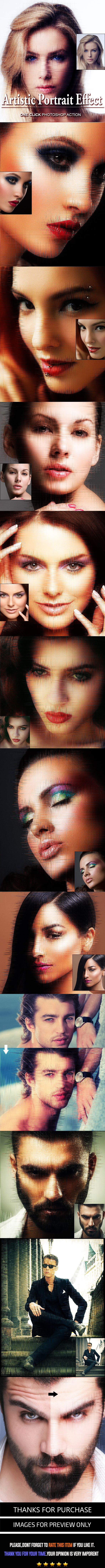 Artistic Portrait Effect - Photo Effects Actions
