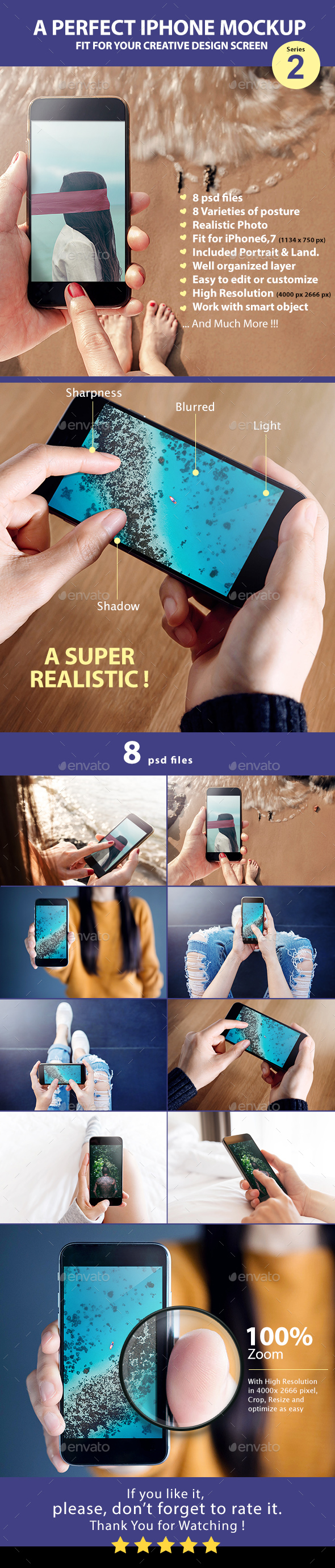 iPhone Mockup Series2 - Mobile Displays
