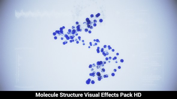 Animation of a Molecule with Visual Effects Pack HD
