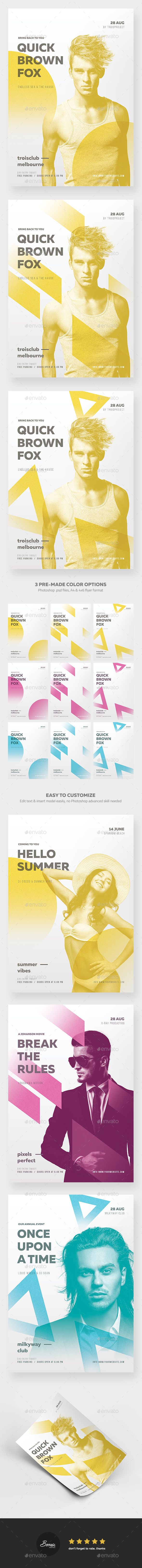 Minimal Duotone Poster - Events Flyers