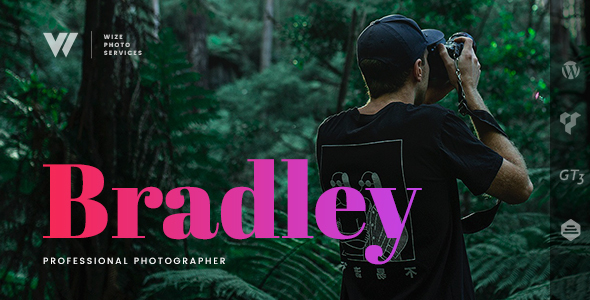 Photography Bradley Services WordPress Theme - WizePhoto - Photography Creative