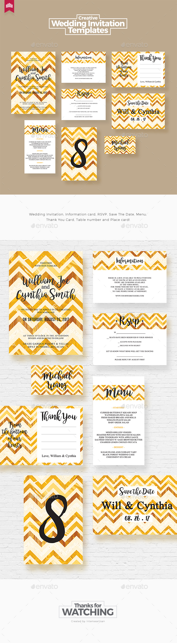 Wedding Invitation Set - Cards & Invites