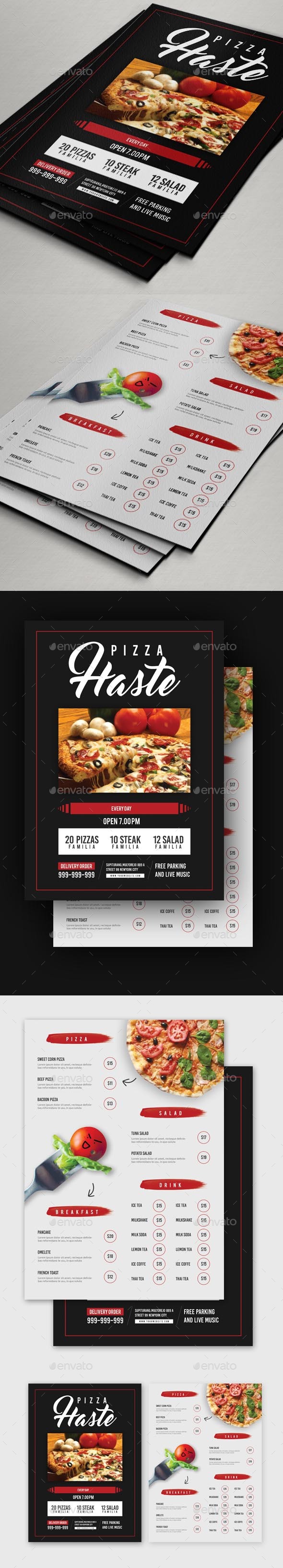 Food or Pizza Menu Flyer