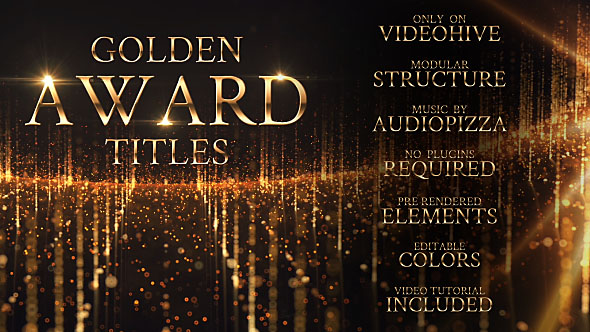 Golden Award Titles - VideoHive 19759831