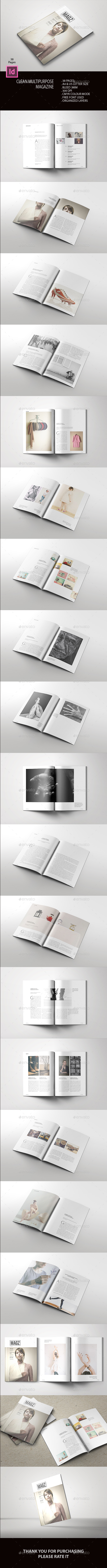 Clean Multipurpose Magazine - Magazines Print Templates