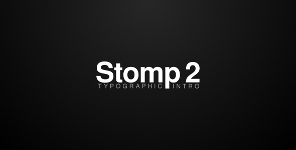 Videohive Stomp 2 Typographic Intro 19788733
