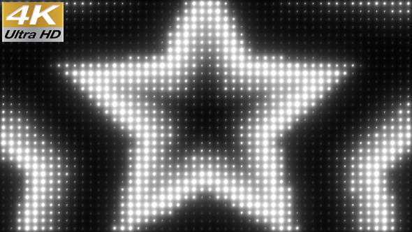Wall of Lights White Star VJ Loop alt