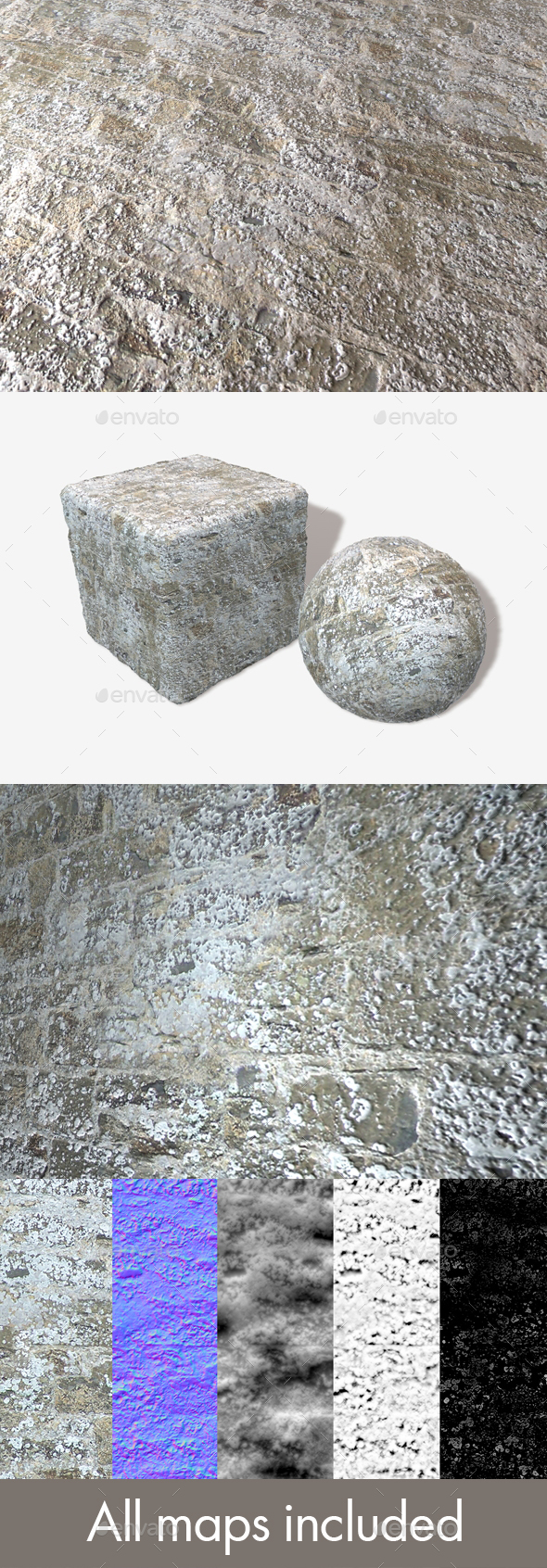 Stone Wall Limescale - 3Docean 19789471
