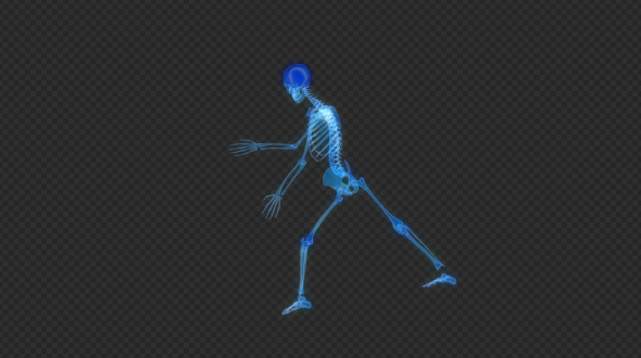 Skeleton Dancing Hologram Hud Ui Loop