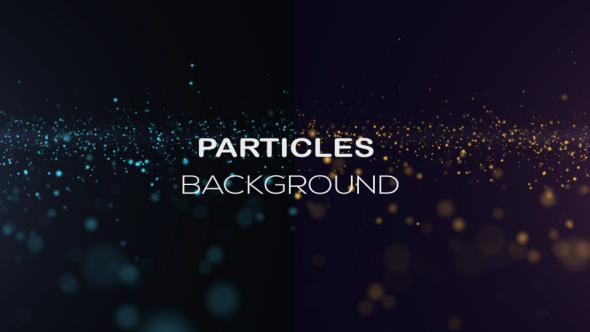 Gold And Blue Particles Backgrounds