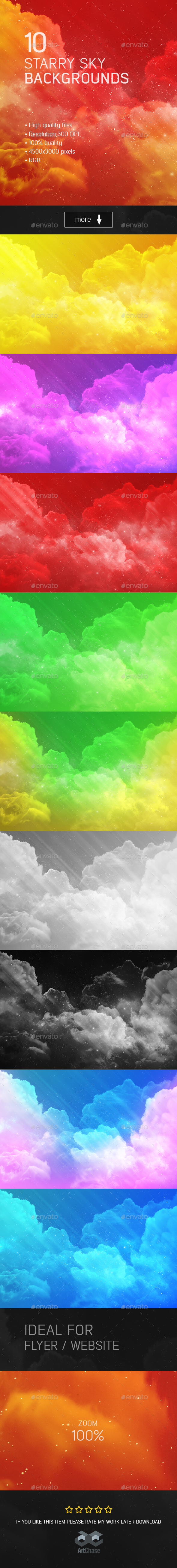 Starry Sky Backgrounds - Tech / Futuristic Backgrounds