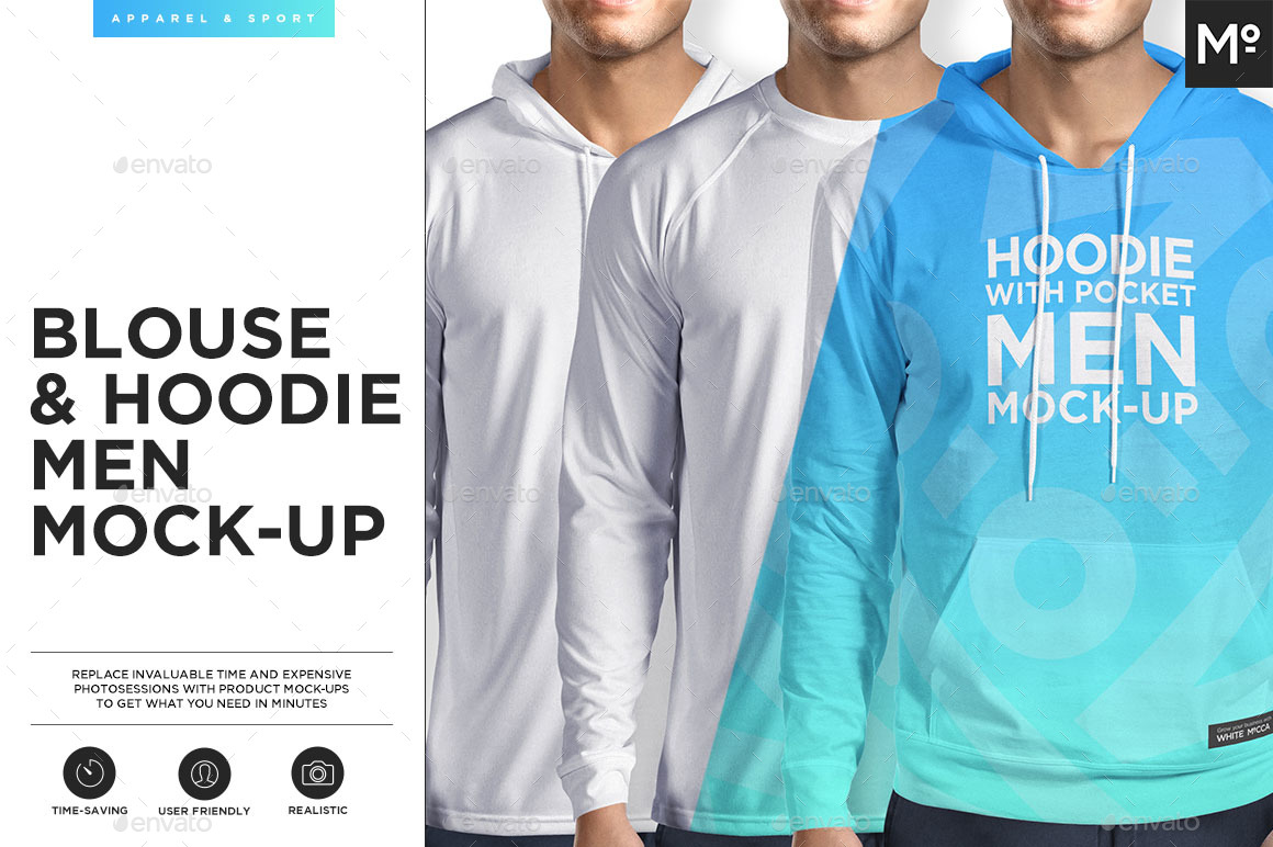 Download 2 Types of Hoodie & Blouse Mock-up by Mocca2Go | GraphicRiver