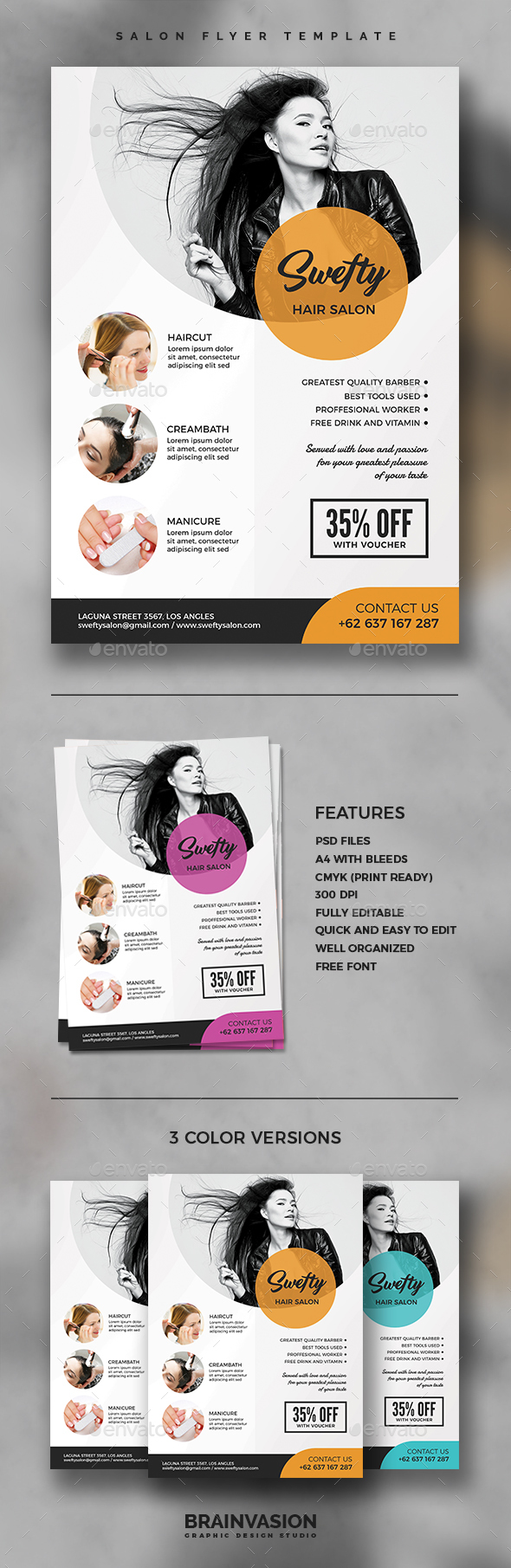 Salon Flyer Template Vol.02 - Corporate Brochures