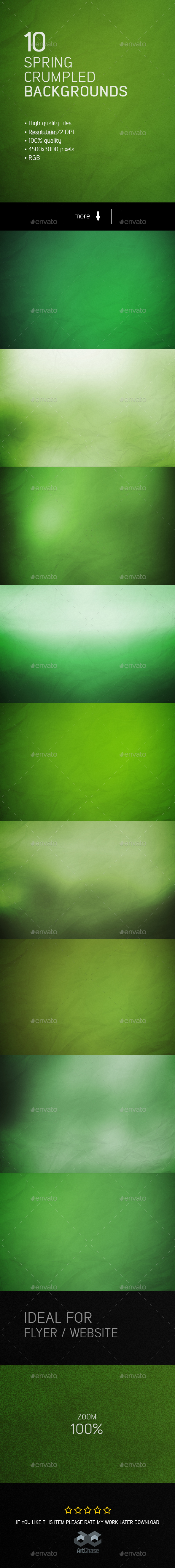 Spring Crumpled Background - Nature Backgrounds