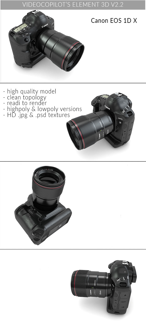 Canon EOS 1D - Element 3D - 3DOcean Item for Sale