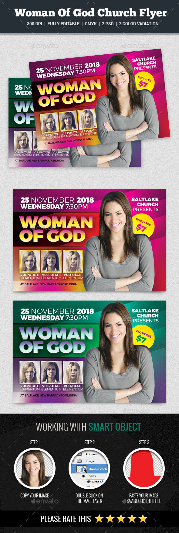 Woman Of God Church Flyer - Church Flyers