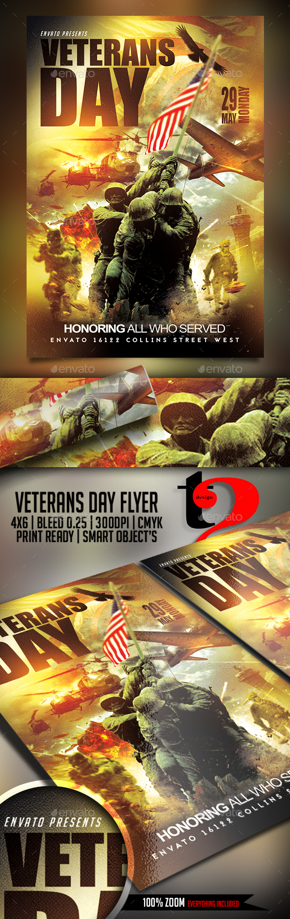 Veterans Day Flyer Template